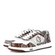 CHRISTIAN DIOR Smooth Calfskin Oblique Paisley Mens B27 Low Top Sneakers 43 Coffee White
